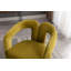 Fauteuil de cuisine en velours rembourré
