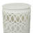 Metal Indoor Outdoor Nesting Side End Accent Table with Carved Trellis Design-2121594611