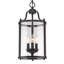 Luminaire suspendu cylindrique de style lanterne à 3 lumières Aarav-1240237189