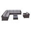 Saffi Wicker Fully Assembled 7 - Person Seating Group with Cushions-255349816
