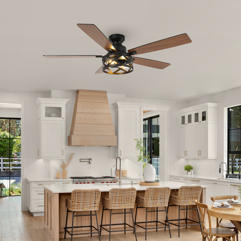 132.08 cm Ceiling Fan with Light Kit
