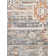 Jamieson Machine Woven Blue/Orange Area Rug