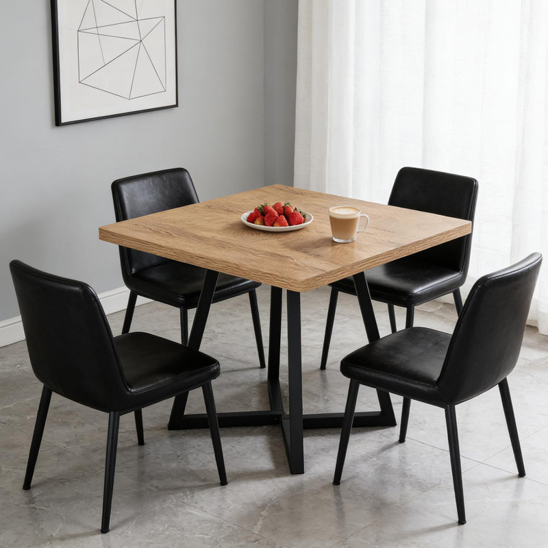 Bureau d'ordinateur carré, table de salle à manger, petite table de conférence