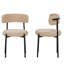 Chaise d'appoint rembourrée en molleton Teddy-1575810206