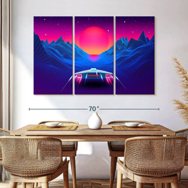 Kelan Synthwave Adventure, 42" H x 65" W