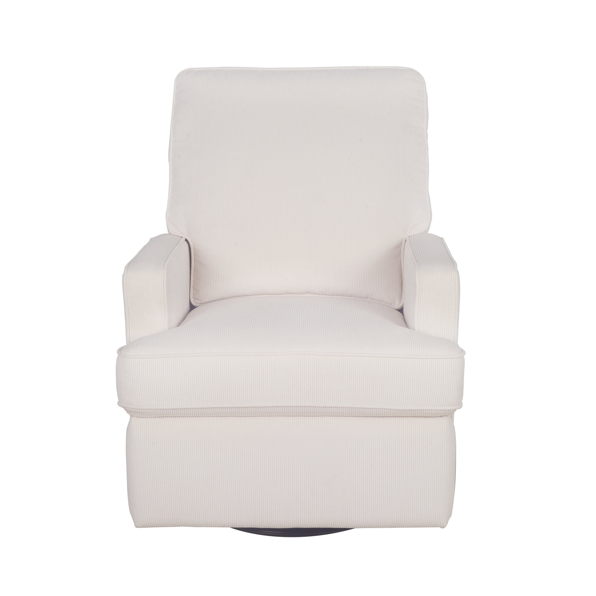 Tucker Swivel Reclining Glider, Ivory Corduroy