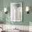 Modern Frameless LED Lighted Bathroom / Vanity Mirror with 3 Colour Adjustable, Memory Function, Anti-fog, Time Mode Control-102505969