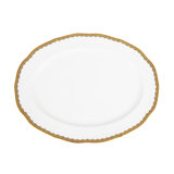 Antique Gold Bone China Platter