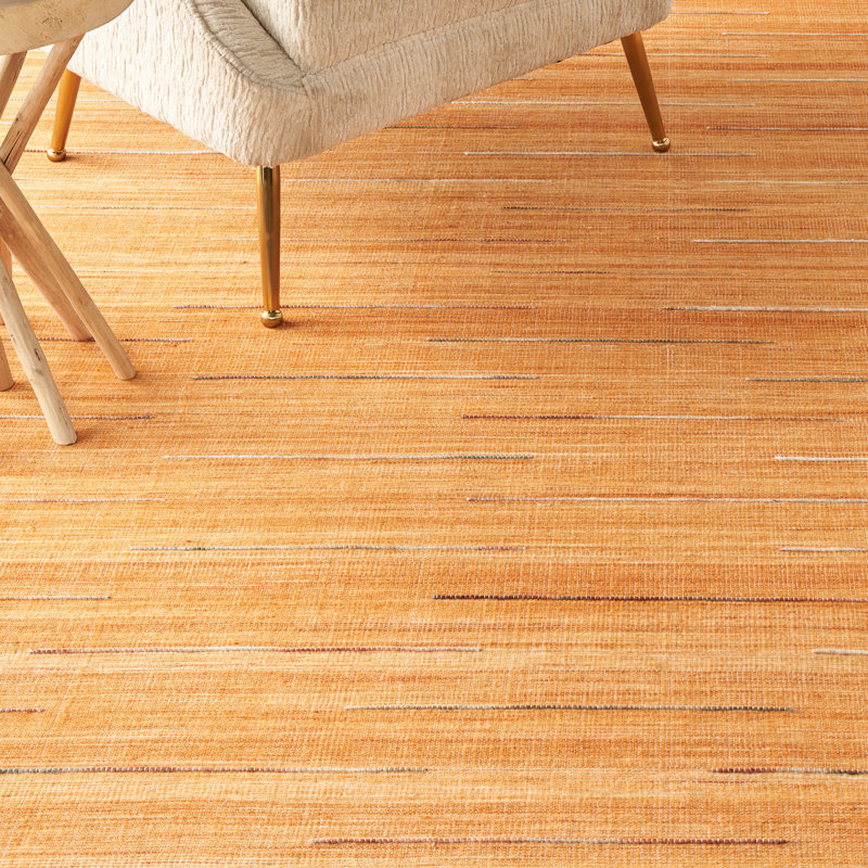 Tapis en laine / coton tissé à la main Anerinda, Rectangle 9 pi x 12 pi