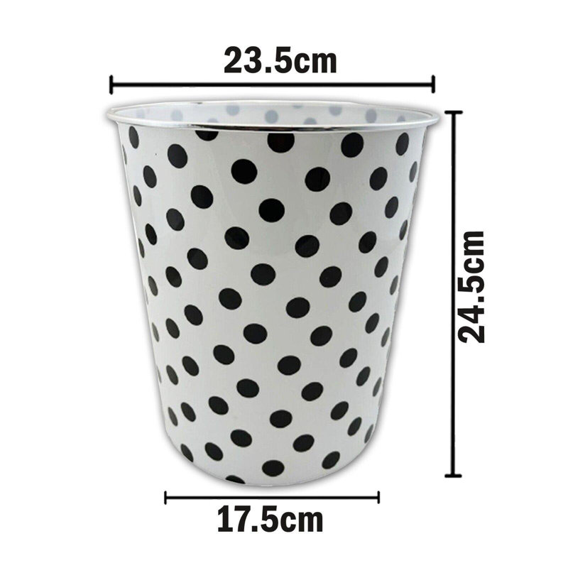 Pudalov Plastic Open Waste Bin - 7.7L