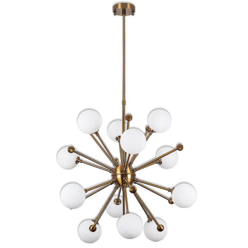 Lustre spoutnik 12 lumières, Rétro