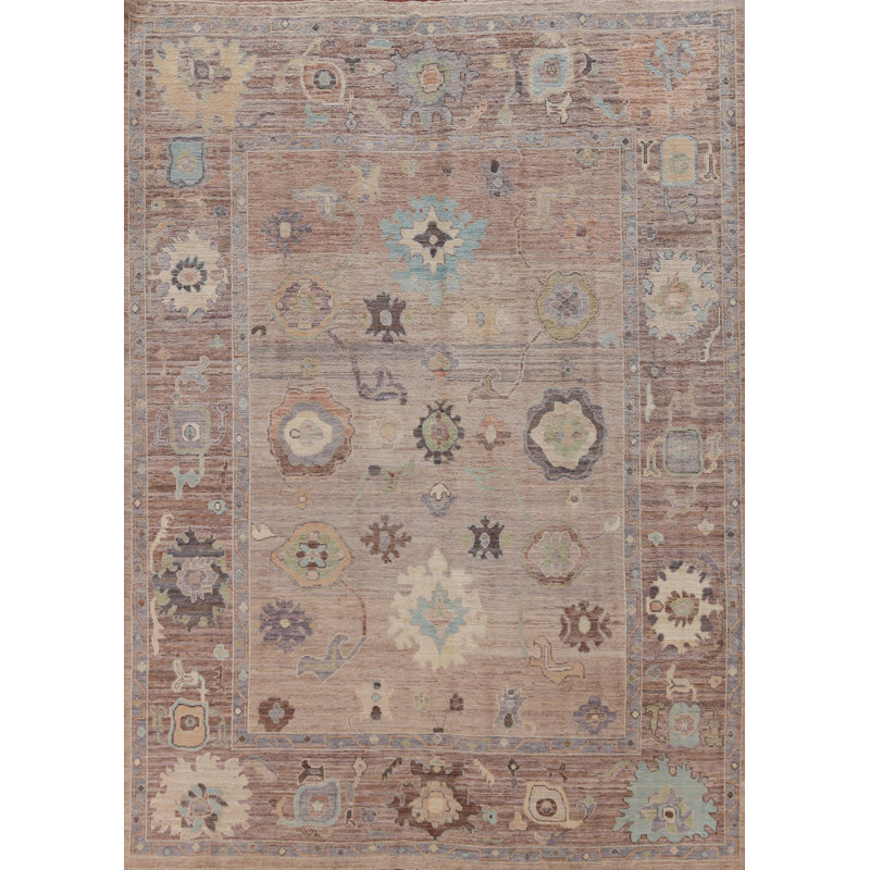 Vegetable Dye Oushak Turkish Area Rug 8x10