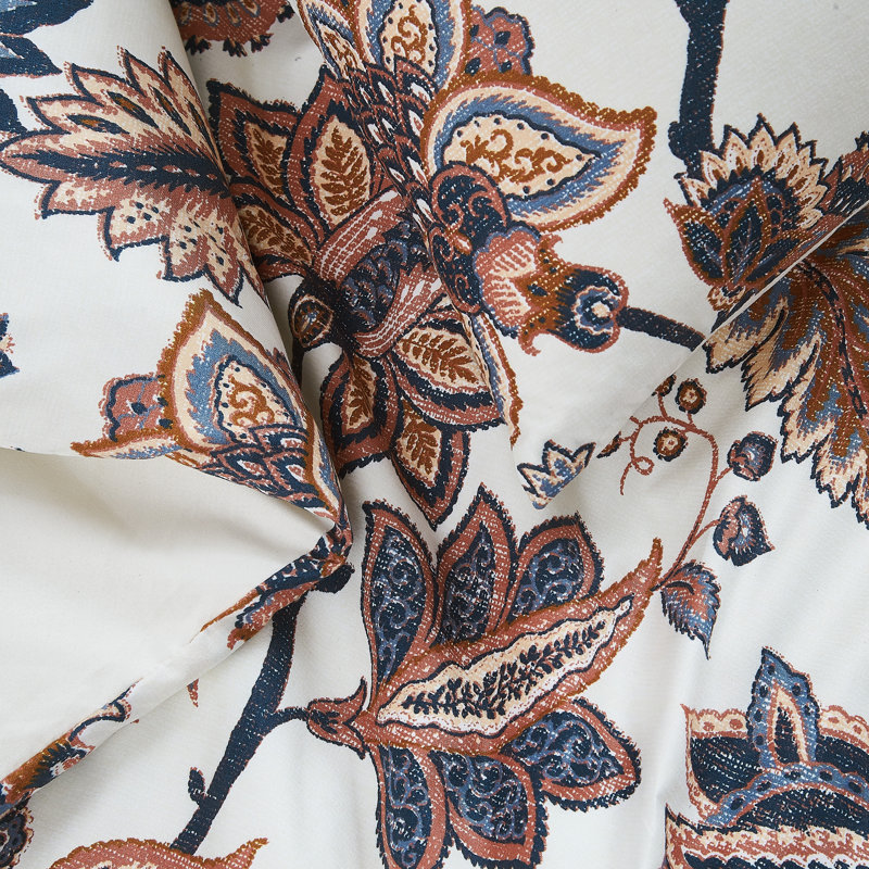 Cannon Chloe Jacobean Duvet Set, Queen Duvet Cover + 2 Standard Shams