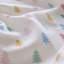 Ensemble de draps et taies d'oreiller en coton doux 3 pièces pour lit simple XL, motif arbre coloré