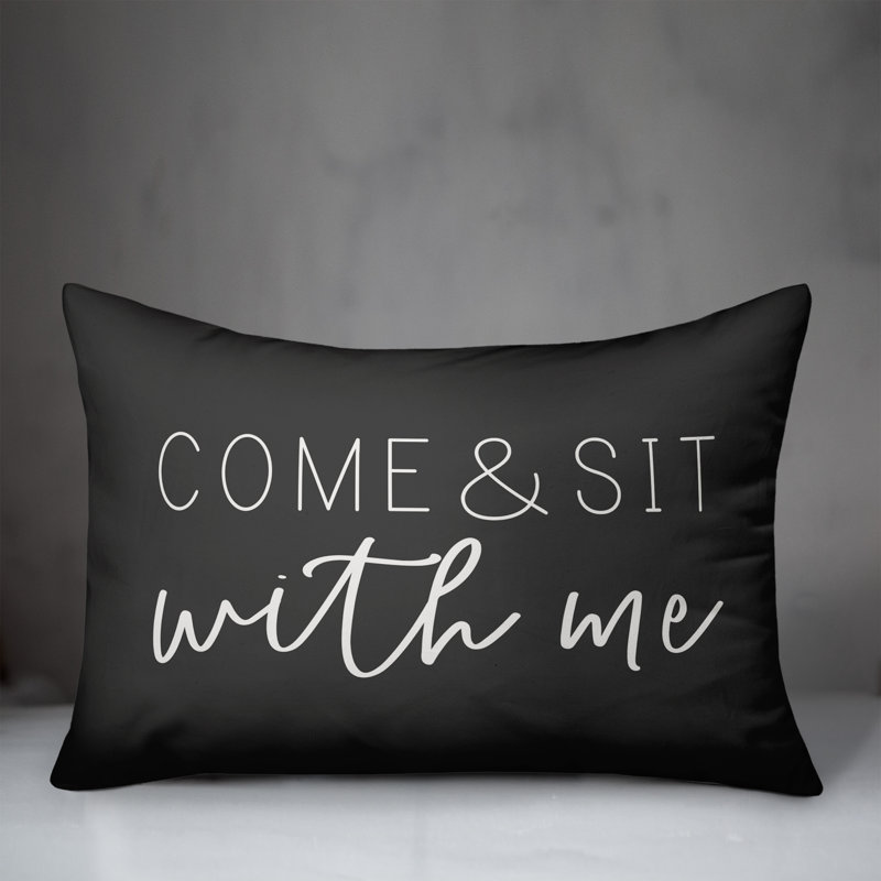  Housse et insert de coussin rectangulaire extérieur Come and Sit with Me, Gris anthracite