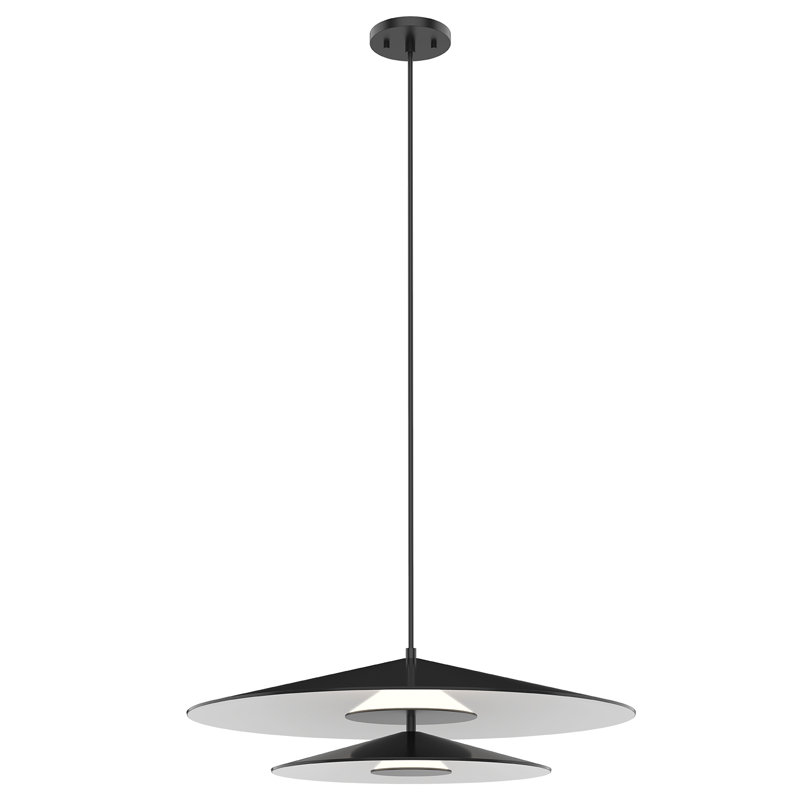 Cruz 2 - Light LED Pendant, Black/White