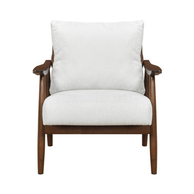Beige Accent Chair, Solid Wood, Wood Chair In For Home Decoration