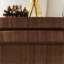Ensemble de table basse ronde en aggloméré de 19,49 po + 35,43 po en aggloméré pour salon