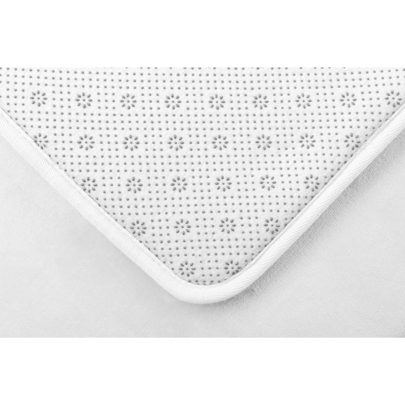Tapis de bain antidérapant pour baignoire et douche, Blanc, H 1 po x l 20 po x p 32 po