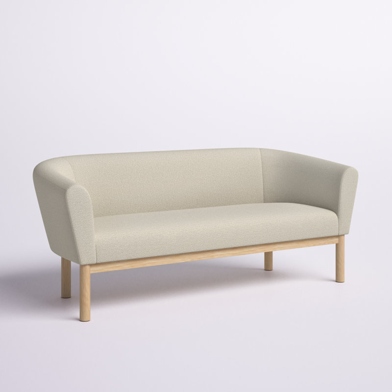Bansemer Upholstered 76.25'' Sofa, Ivory