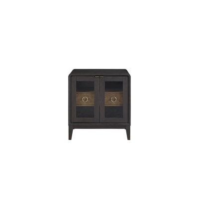 Table de chevet en verre