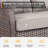 Fiorillo 7-Piece Outdoor Wicker Patio Conversation Set With Cushions/2 Lounge Chairs And Coffee Table-1506850320
