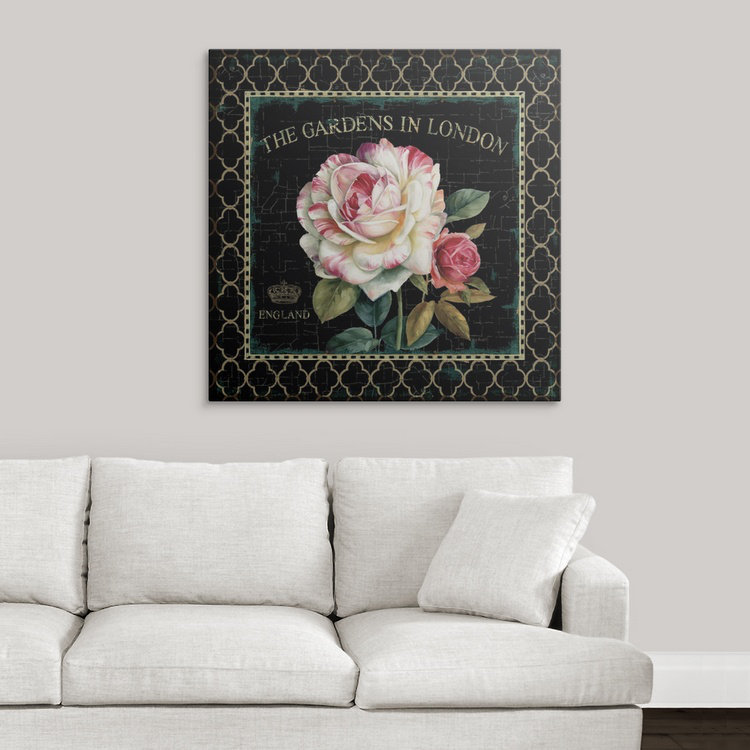 « jardin view vii » par lisa audit, impression, H 35 po x l 35 po x P 1,5 po, Toile