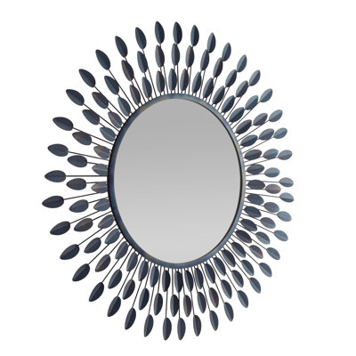 Frida Round Iron Mirror