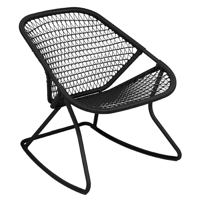 Sixties Outdoor Rocker Chair, Liquorice
