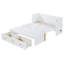 Lit escamotable avec port USB et grand tiroir