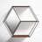 Janna 3 Piece Hexagon Accent Shelf-828136397