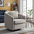 Modern 360° Swivel Barrel Classic Mid-Century Accent Chair For Living Room, Bedroom & Home Office-2118290430