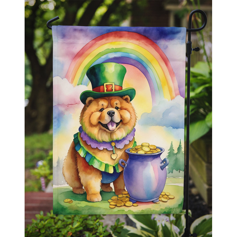 Drapeau de jardin double face en polyester H 15,5 po x l 11,25 po St Patrick's Day