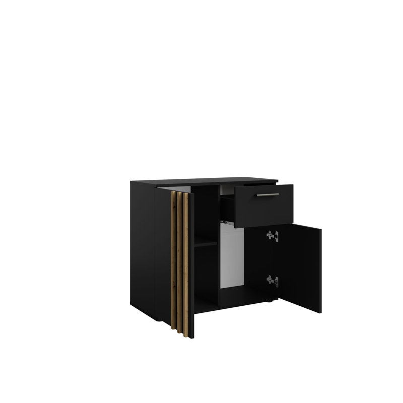 Riol 80cm W Chest of Drawers, Black