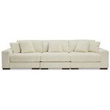 Lindyn Ivory 3pc Sectional Sofa
