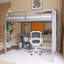 Wood Frame Loft Bed With Desk And Writing Board-1025914173-1025914168