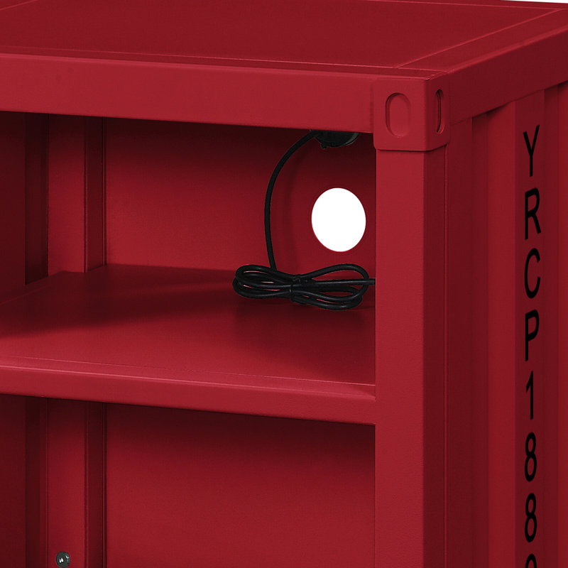 Table de bout Table de chevet moderne, Rouge