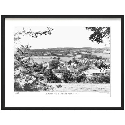 Llandybie, General View C1955 1 Piece Single Picture Frame Wall Art