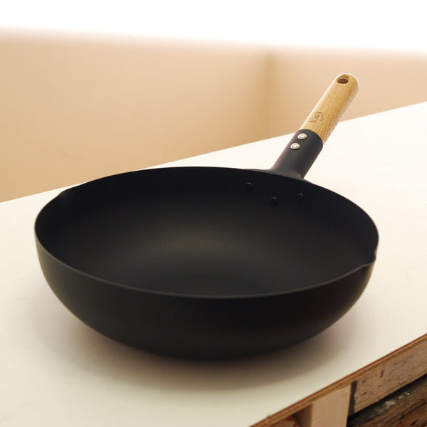 Tokumi JAPAN wok en fer à frire 30 cm