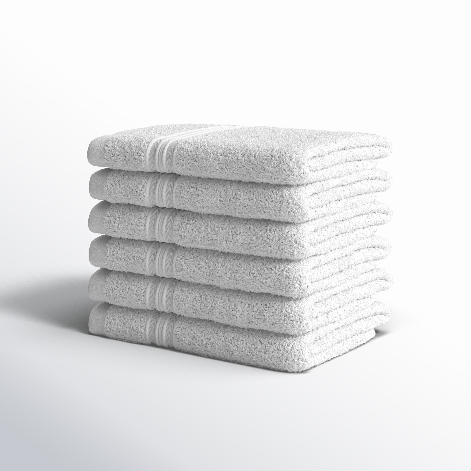 Simba Eco-Friendly Sustainable Cotton Washcloth Towel, White