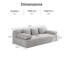 Canapé-lit Boneless Frameless 2-en-1 convertible-624707179