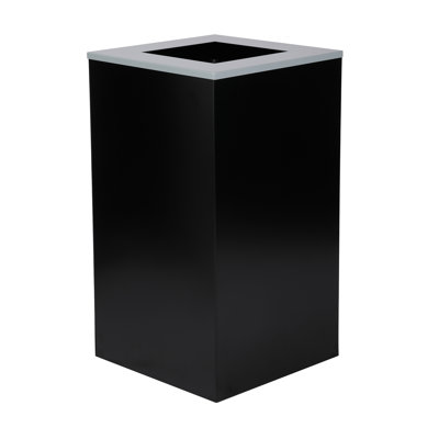 Poubelle carrée en acier