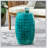 LILAC 12 Inch Cylindrical Accent Side Table, Industrial Style For Living Room And Entryway, Indoor And Outdoor Use-479497242