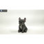 Statue chiot bouledogue français assis