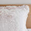Ensemble de 2 mini édredons en fausse fourrure à poils longs pour lit simple / simple TG rose / blanc-117539032-117539034