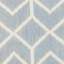 Tapis géométrique en laine / coton tissé à la main Rodgers - bleu / ivoire-765768249