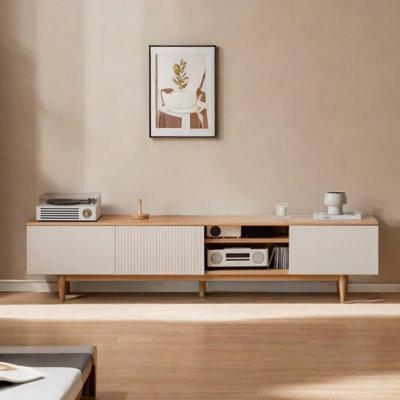 Meuble télé simple en bois massif