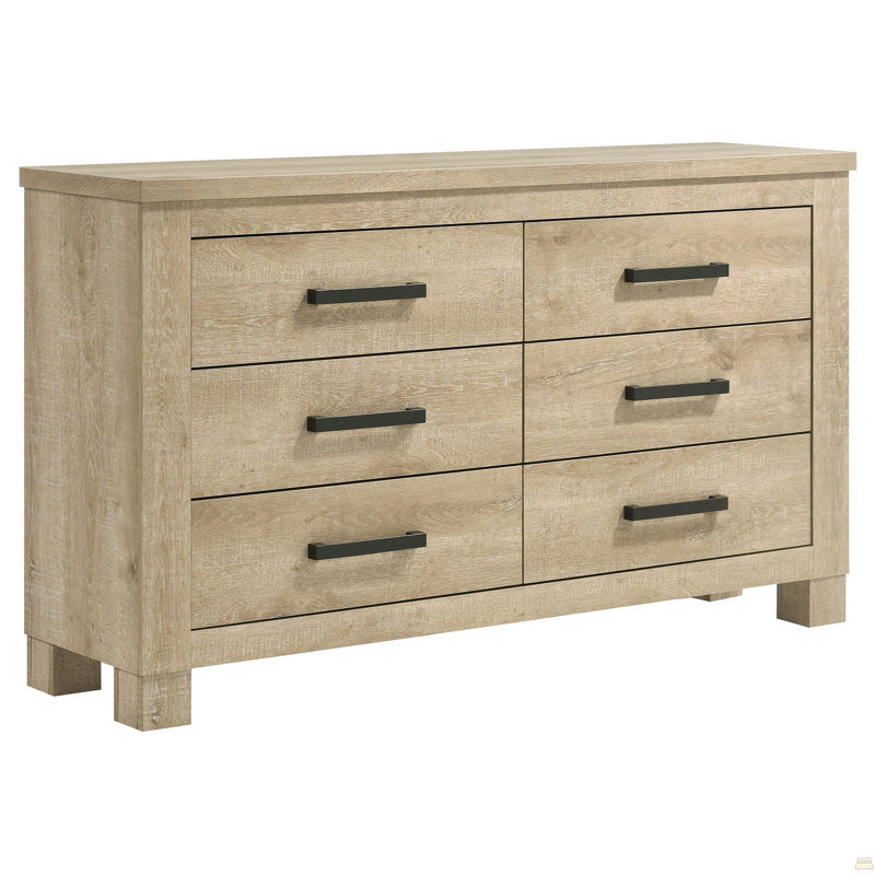 Commode de chambre 6 tiroirs Sansome