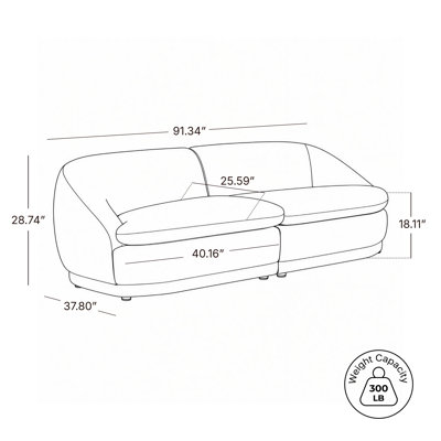 Canapé modulaire élégant
