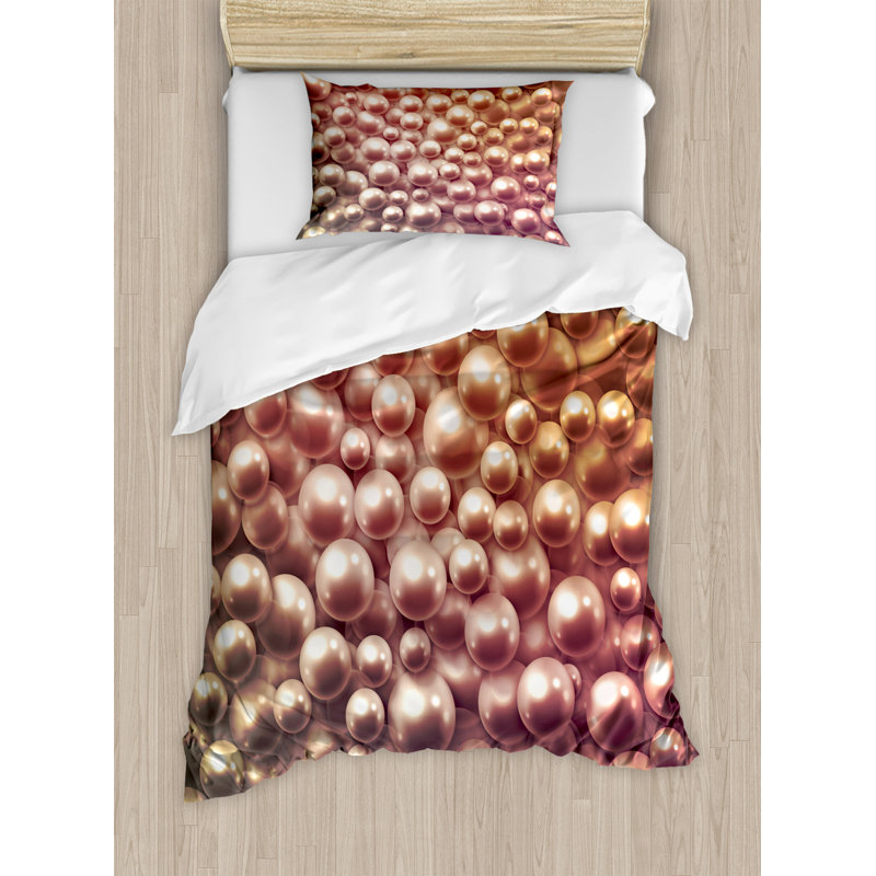 Pearls Polyester Duvet Cover